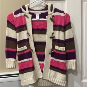 Multi color knit cardigan